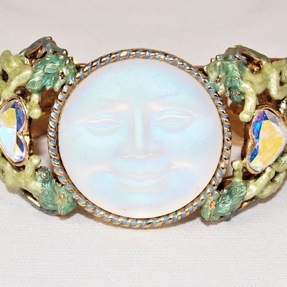 BEAUTIFUL KIRK'S FOLLY RETIRED SEAVIEW CUFF BRACELET - Picture 5 of 5